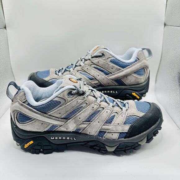 Merrell Moab 2 Women’s Size 9 Vent Smoke Grey Leather Hiking Shoe Vibram J06014 - Picture 1 of 6